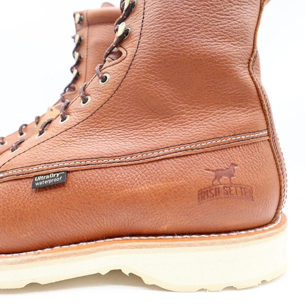 Irish Setter Boots Mens 9 D Wingshooter Leather Waterproof 894 8 Inch NIB